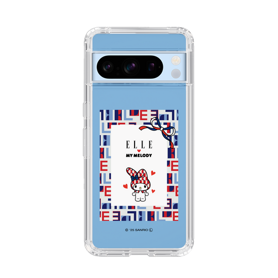 スリムプロテクションケース［ ELLE×マイメロディ＆クロミ - トリコロールカラーグラフィック5 ］