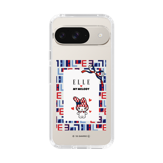 スリムプロテクションケース［ ELLE×マイメロディ＆クロミ - トリコロールカラーグラフィック5 ］