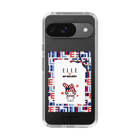 スリムプロテクションケース［ ELLE×マイメロディ＆クロミ - トリコロールカラーグラフィック5 ］