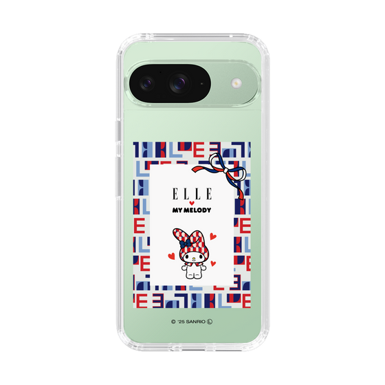 スリムプロテクションケース［ ELLE×マイメロディ＆クロミ - トリコロールカラーグラフィック5 ］