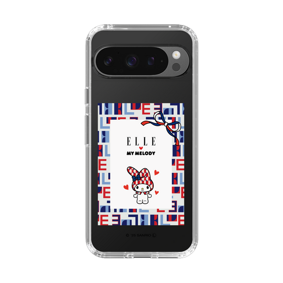 スリムプロテクションケース［ ELLE×マイメロディ＆クロミ - トリコロールカラーグラフィック5 ］