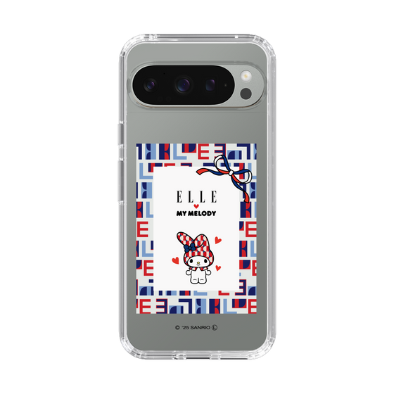 スリムプロテクションケース［ ELLE×マイメロディ＆クロミ - トリコロールカラーグラフィック5 ］