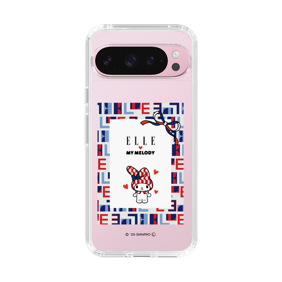 スリムプロテクションケース［ ELLE×マイメロディ＆クロミ - トリコロールカラーグラフィック5 ］