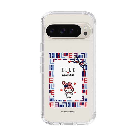 スリムプロテクションケース［ ELLE×マイメロディ＆クロミ - トリコロールカラーグラフィック5 ］