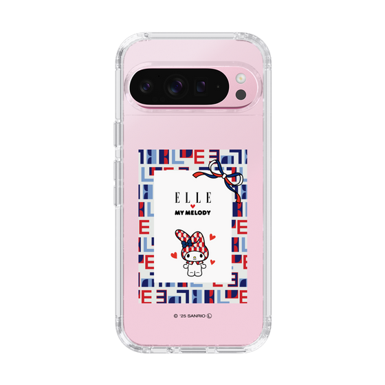 スリムプロテクションケース［ ELLE×マイメロディ＆クロミ - トリコロールカラーグラフィック5 ］