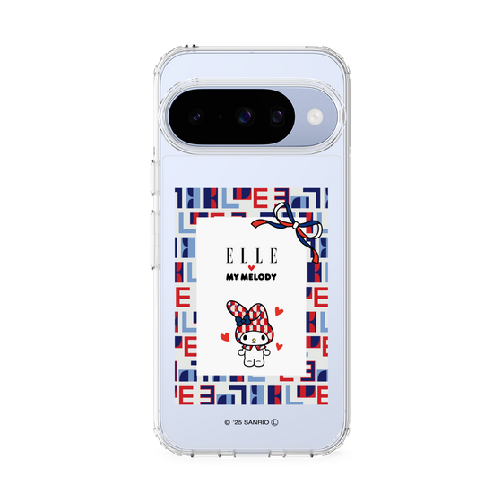 スリムプロテクションケース［ ELLE×マイメロディ＆クロミ - トリコロールカラーグラフィック5 ］