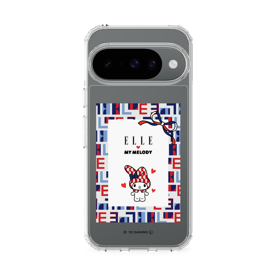スリムプロテクションケース［ ELLE×マイメロディ＆クロミ - トリコロールカラーグラフィック5 ］