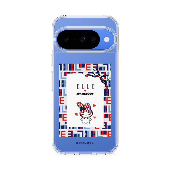 スリムプロテクションケース［ ELLE×マイメロディ＆クロミ - トリコロールカラーグラフィック5 ］
