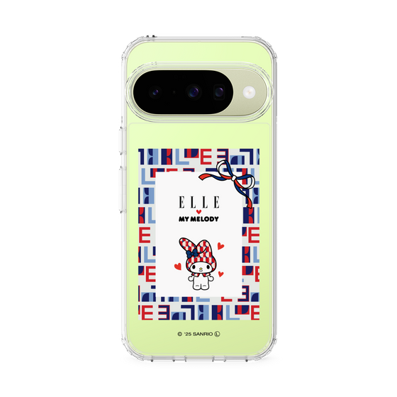 スリムプロテクションケース［ ELLE×マイメロディ＆クロミ - トリコロールカラーグラフィック5 ］