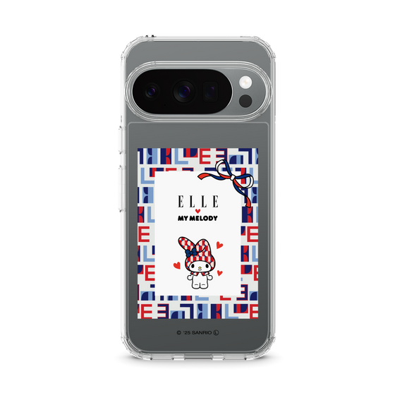 スリムプロテクションケース［ ELLE×マイメロディ＆クロミ - トリコロールカラーグラフィック5 ］