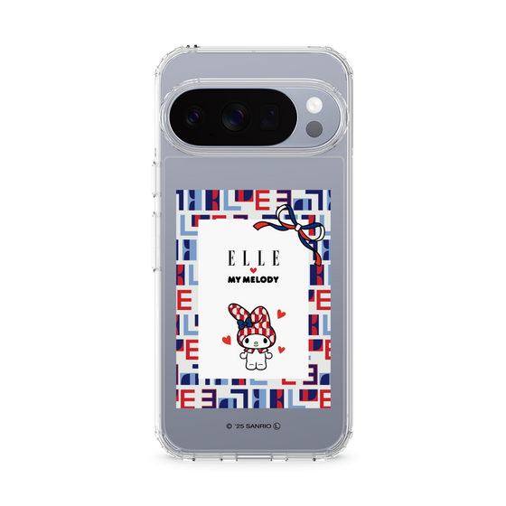 スリムプロテクションケース［ ELLE×マイメロディ＆クロミ - トリコロールカラーグラフィック5 ］