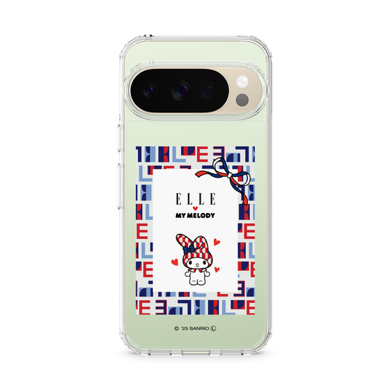 スリムプロテクションケース［ ELLE×マイメロディ＆クロミ - トリコロールカラーグラフィック5 ］