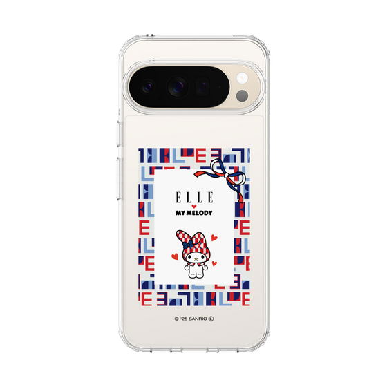 スリムプロテクションケース［ ELLE×マイメロディ＆クロミ - トリコロールカラーグラフィック5 ］