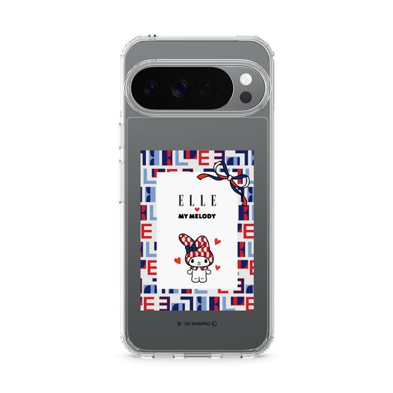スリムプロテクションケース［ ELLE×マイメロディ＆クロミ - トリコロールカラーグラフィック5 ］
