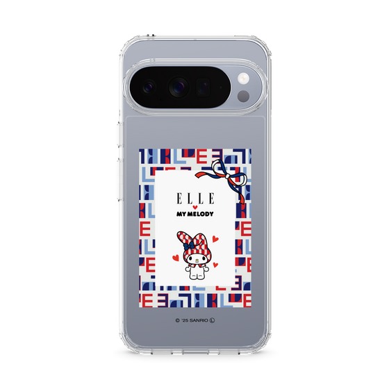 スリムプロテクションケース［ ELLE×マイメロディ＆クロミ - トリコロールカラーグラフィック5 ］