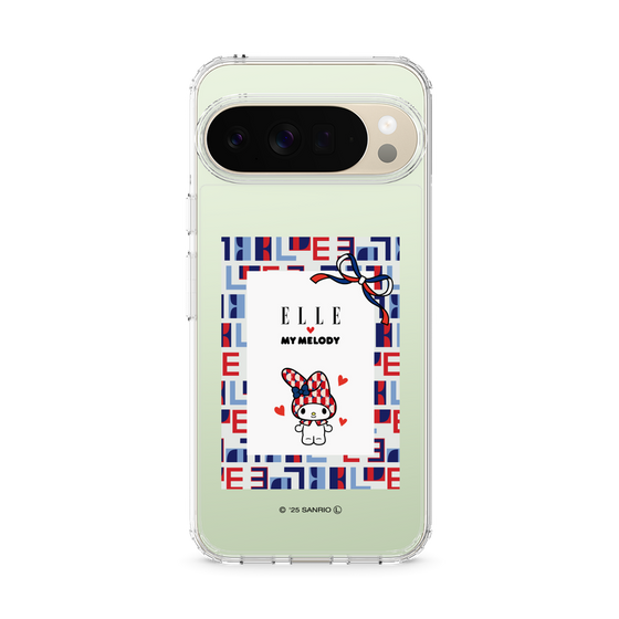スリムプロテクションケース［ ELLE×マイメロディ＆クロミ - トリコロールカラーグラフィック5 ］