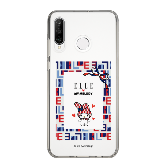 スリムプロテクションケース［ ELLE×マイメロディ＆クロミ - トリコロールカラーグラフィック5 ］
