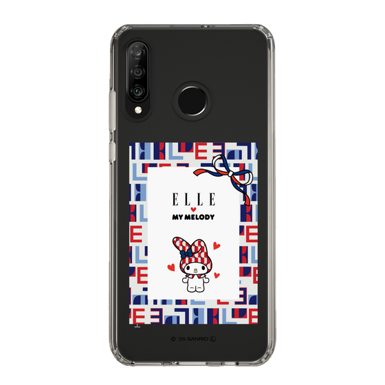 スリムプロテクションケース［ ELLE×マイメロディ＆クロミ - トリコロールカラーグラフィック5 ］