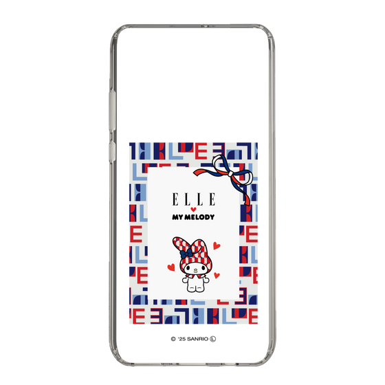 スリムプロテクションケース［ ELLE×マイメロディ＆クロミ - トリコロールカラーグラフィック5 ］
