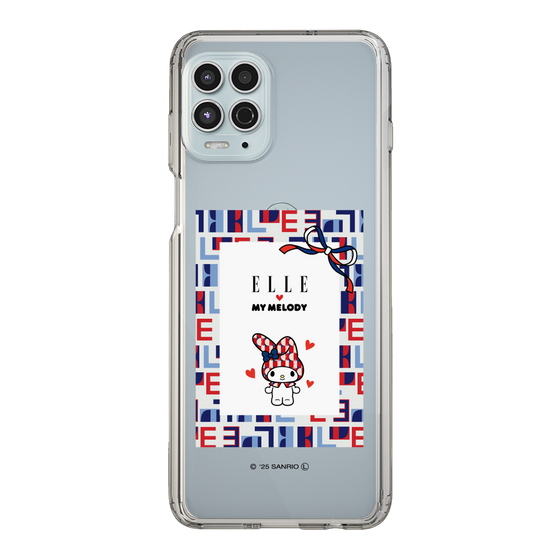 スリムプロテクションケース［ ELLE×マイメロディ＆クロミ - トリコロールカラーグラフィック5 ］