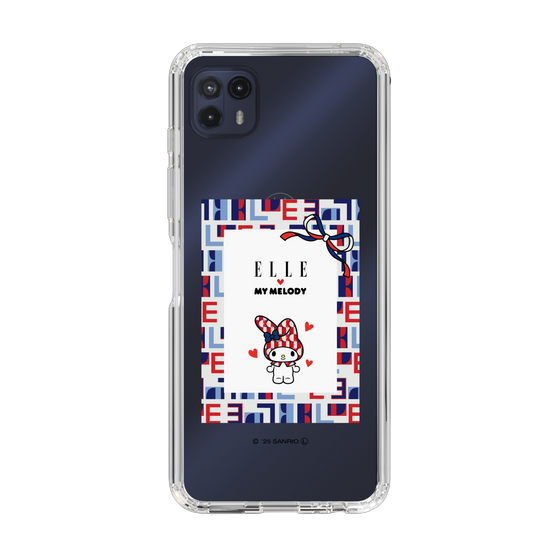 スリムプロテクションケース［ ELLE×マイメロディ＆クロミ - トリコロールカラーグラフィック5 ］