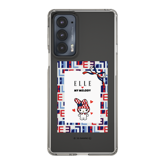 スリムプロテクションケース［ ELLE×マイメロディ＆クロミ - トリコロールカラーグラフィック5 ］