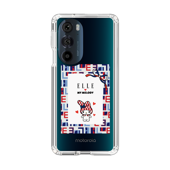 スリムプロテクションケース［ ELLE×マイメロディ＆クロミ - トリコロールカラーグラフィック5 ］