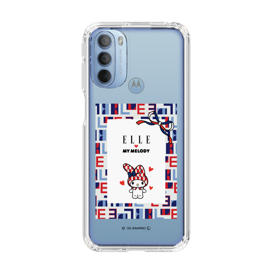 スリムプロテクションケース［ ELLE×マイメロディ＆クロミ - トリコロールカラーグラフィック5 ］