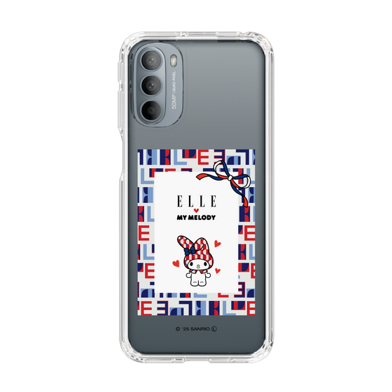 スリムプロテクションケース［ ELLE×マイメロディ＆クロミ - トリコロールカラーグラフィック5 ］