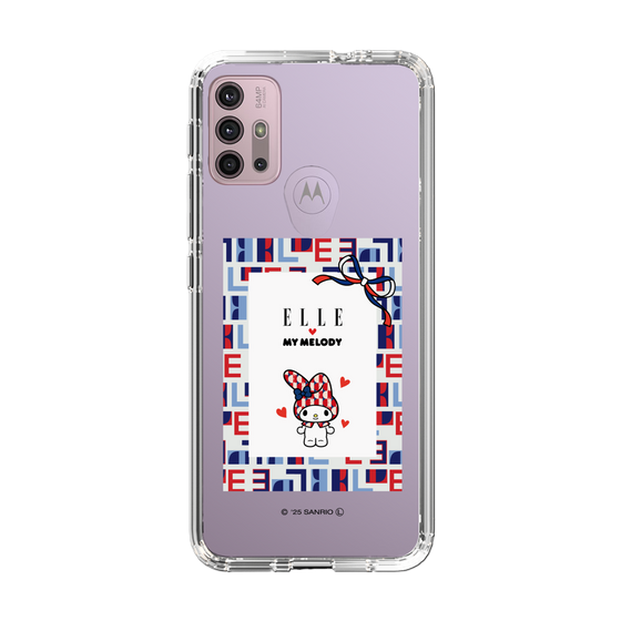 スリムプロテクションケース［ ELLE×マイメロディ＆クロミ - トリコロールカラーグラフィック5 ］