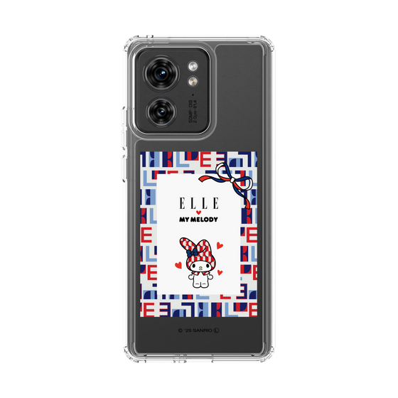 スリムプロテクションケース［ ELLE×マイメロディ＆クロミ - トリコロールカラーグラフィック5 ］