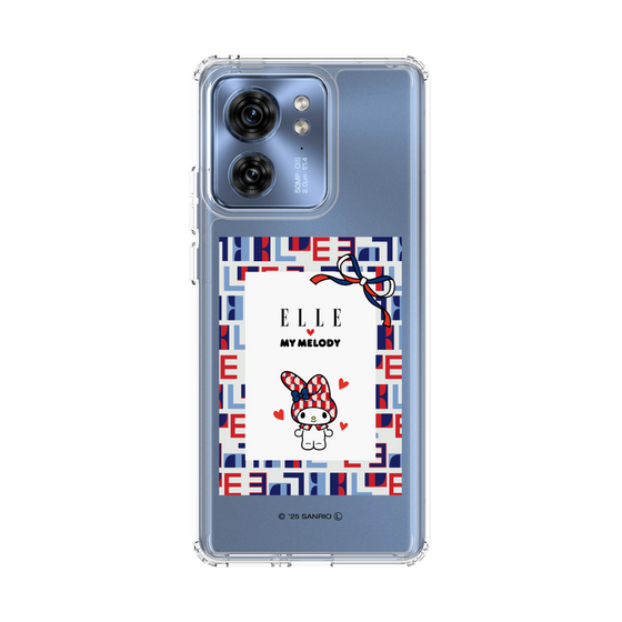 スリムプロテクションケース［ ELLE×マイメロディ＆クロミ - トリコロールカラーグラフィック5 ］