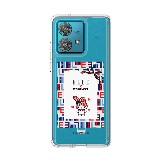 スリムプロテクションケース［ ELLE×マイメロディ＆クロミ - トリコロールカラーグラフィック5 ］