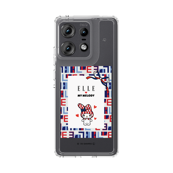 スリムプロテクションケース［ ELLE×マイメロディ＆クロミ - トリコロールカラーグラフィック5 ］