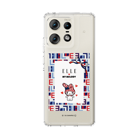 スリムプロテクションケース［ ELLE×マイメロディ＆クロミ - トリコロールカラーグラフィック5 ］