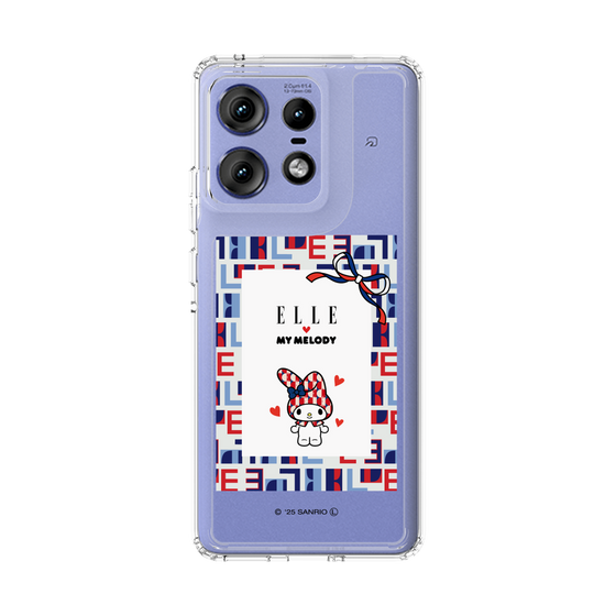 スリムプロテクションケース［ ELLE×マイメロディ＆クロミ - トリコロールカラーグラフィック5 ］