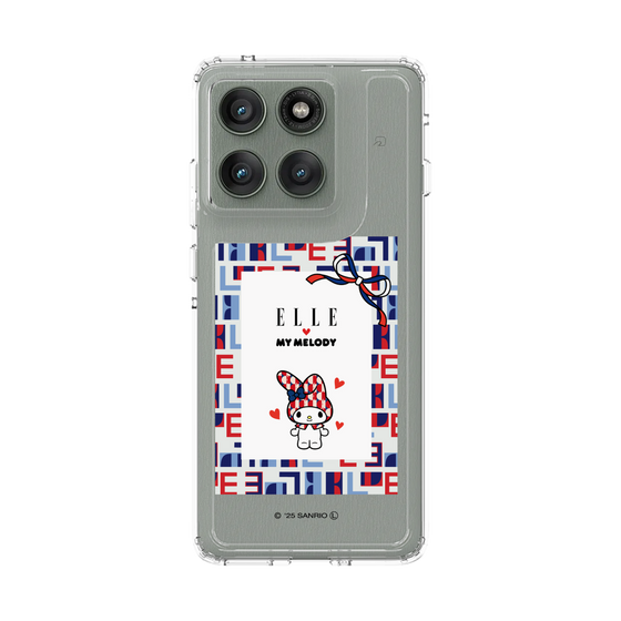 スリムプロテクションケース［ ELLE×マイメロディ＆クロミ - トリコロールカラーグラフィック5 ］