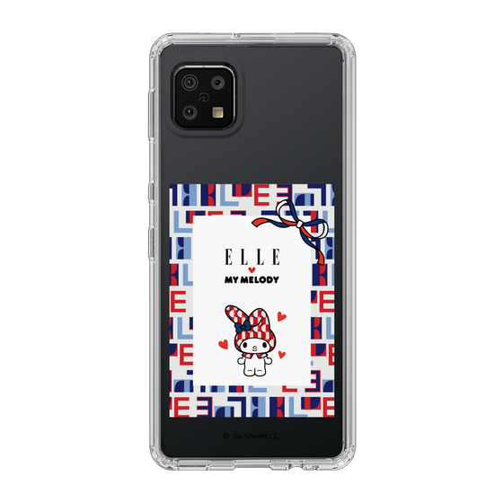 スリムプロテクションケース［ ELLE×マイメロディ＆クロミ - トリコロールカラーグラフィック5 ］