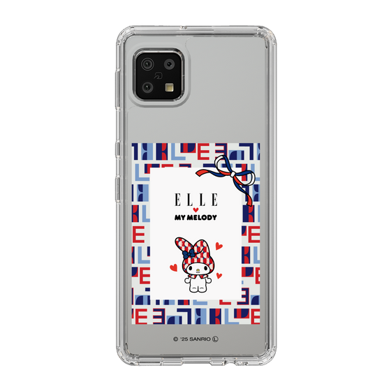 スリムプロテクションケース［ ELLE×マイメロディ＆クロミ - トリコロールカラーグラフィック5 ］