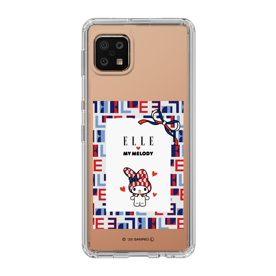 スリムプロテクションケース［ ELLE×マイメロディ＆クロミ - トリコロールカラーグラフィック5 ］