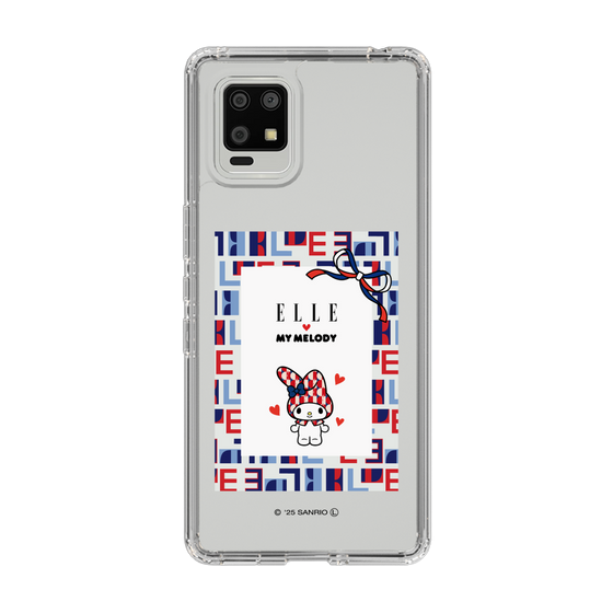 スリムプロテクションケース［ ELLE×マイメロディ＆クロミ - トリコロールカラーグラフィック5 ］
