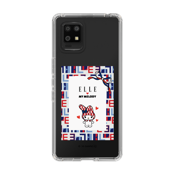 スリムプロテクションケース［ ELLE×マイメロディ＆クロミ - トリコロールカラーグラフィック5 ］