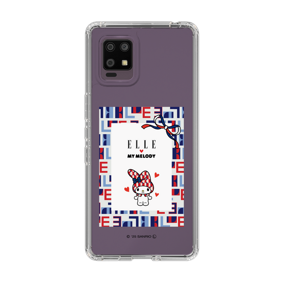 スリムプロテクションケース［ ELLE×マイメロディ＆クロミ - トリコロールカラーグラフィック5 ］