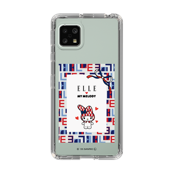 スリムプロテクションケース［ ELLE×マイメロディ＆クロミ - トリコロールカラーグラフィック5 ］