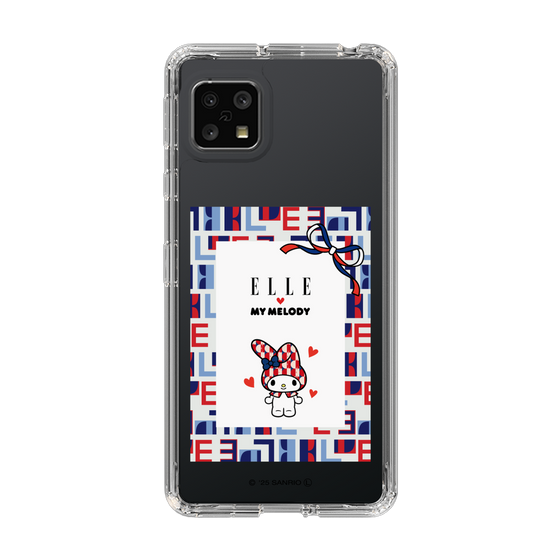 スリムプロテクションケース［ ELLE×マイメロディ＆クロミ - トリコロールカラーグラフィック5 ］