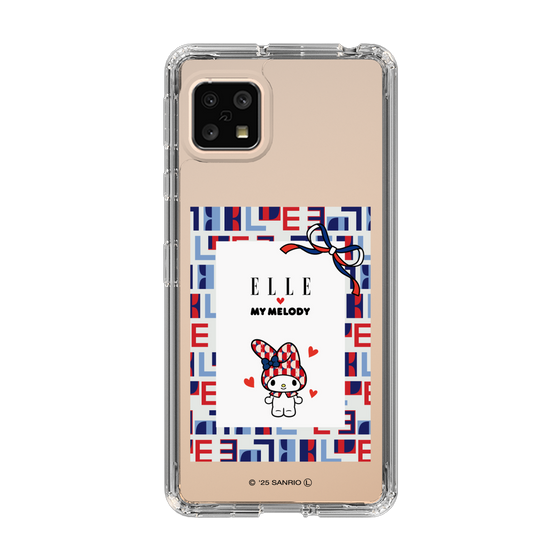 スリムプロテクションケース［ ELLE×マイメロディ＆クロミ - トリコロールカラーグラフィック5 ］