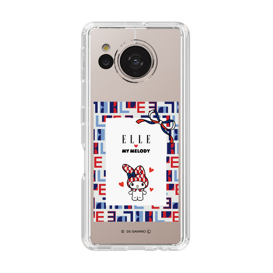 スリムプロテクションケース［ ELLE×マイメロディ＆クロミ - トリコロールカラーグラフィック5 ］