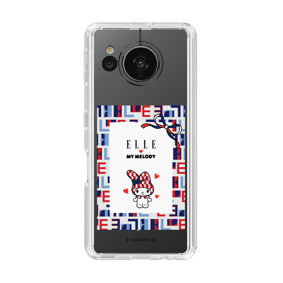 スリムプロテクションケース［ ELLE×マイメロディ＆クロミ - トリコロールカラーグラフィック5 ］