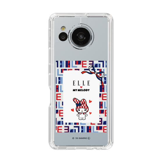 スリムプロテクションケース［ ELLE×マイメロディ＆クロミ - トリコロールカラーグラフィック5 ］