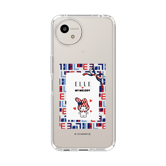 スリムプロテクションケース［ ELLE×マイメロディ＆クロミ - トリコロールカラーグラフィック5 ］